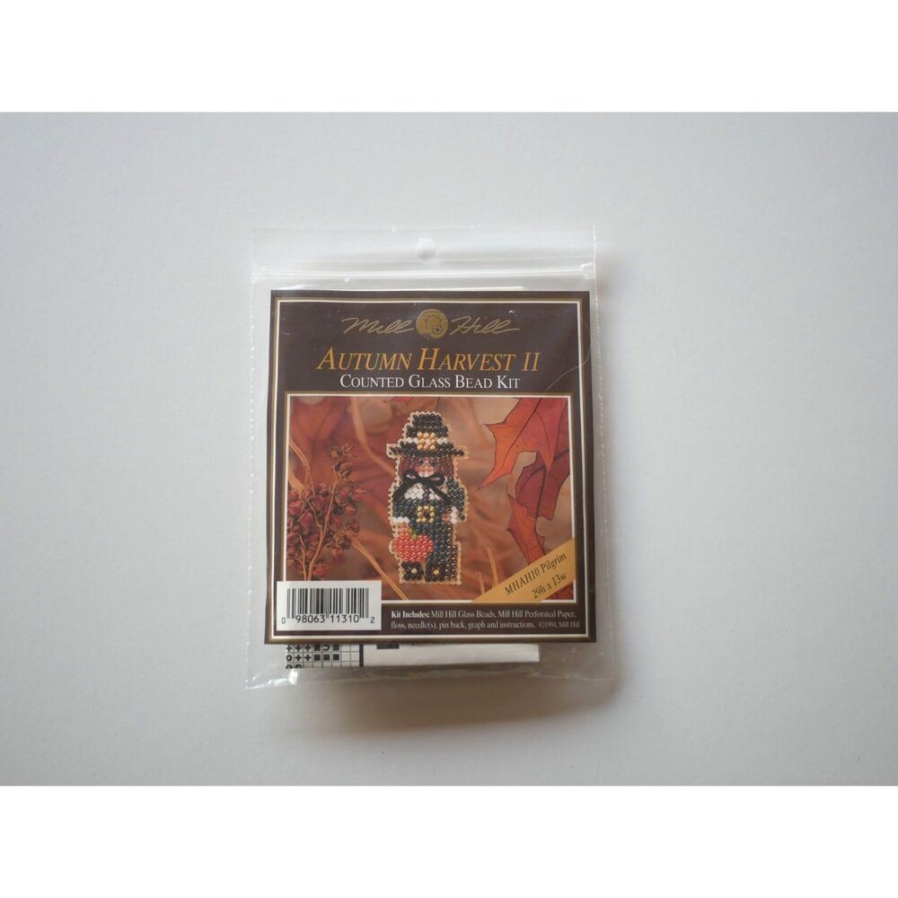 Vintage Mill Hill Autumn Harvest II Pilgrim Glass Bead Kit MHAH10 NOS Sealed